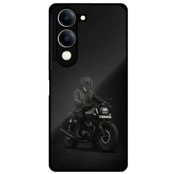 black bike lover cover for vivo y19 5g