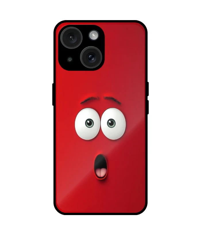 shocking Red iPhone 13 Pattern_0056 Shocking Red Metal Back Cover For iPhone 13 - Image 1